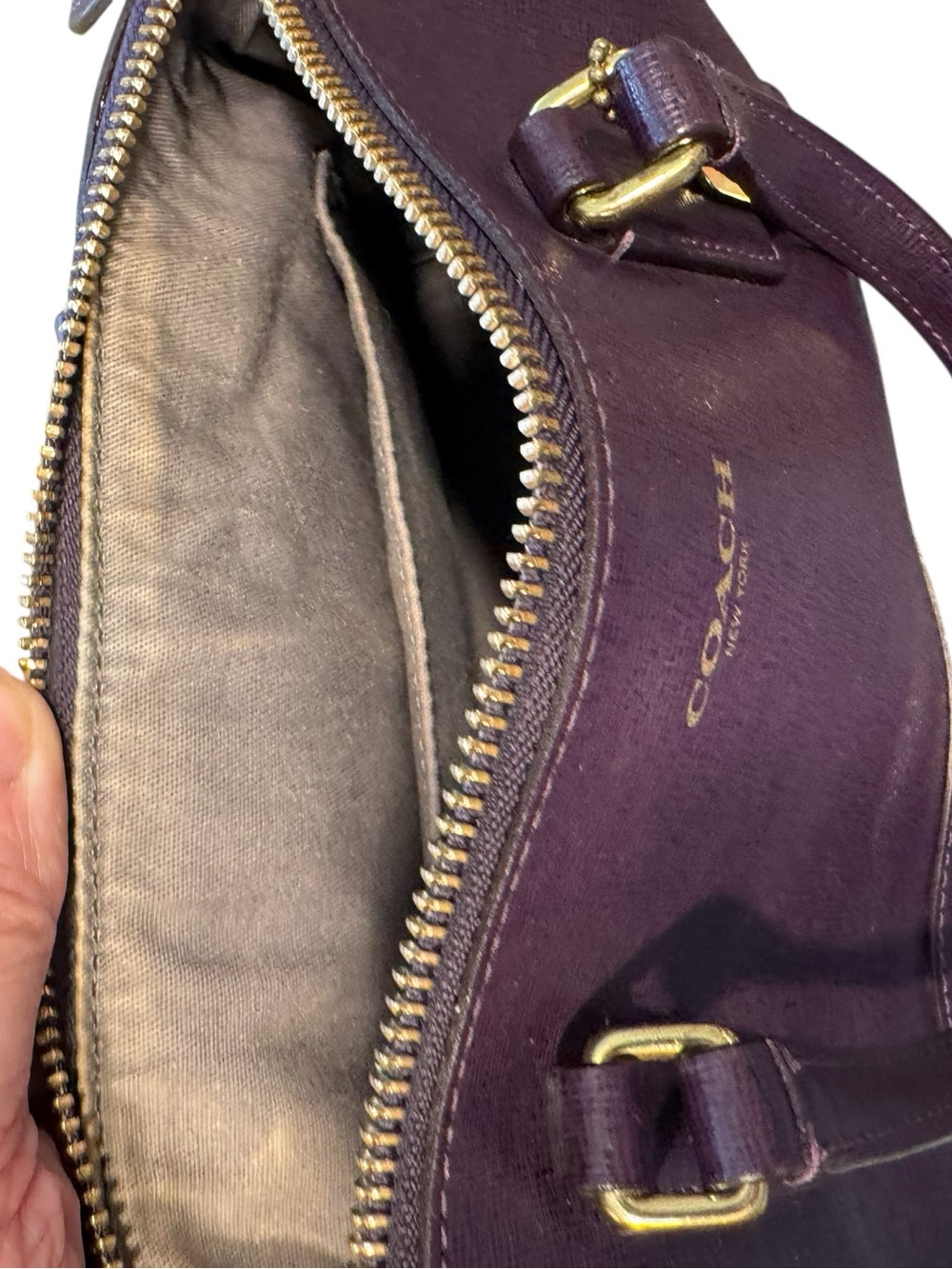 Coach Mini Zip Satchel with COA - Picture 11 of 12